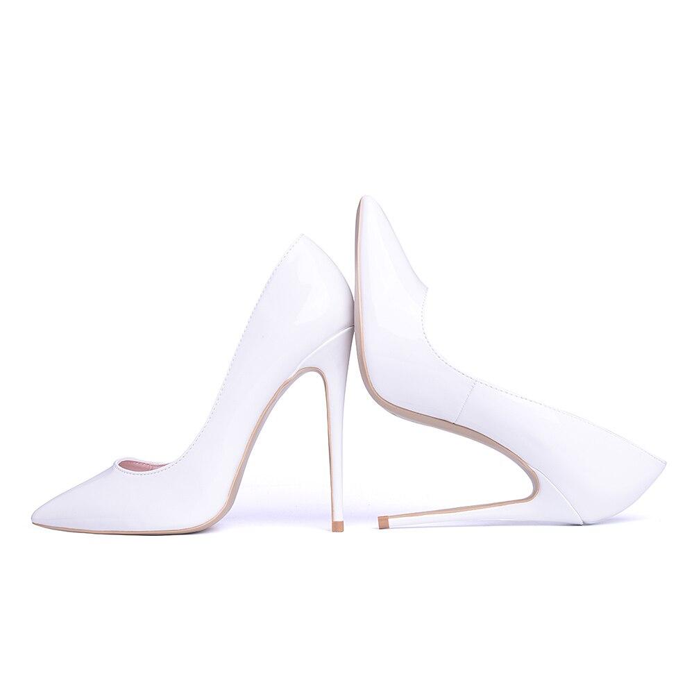 W&W Mode | Klassische Weiße High Heels Pumps