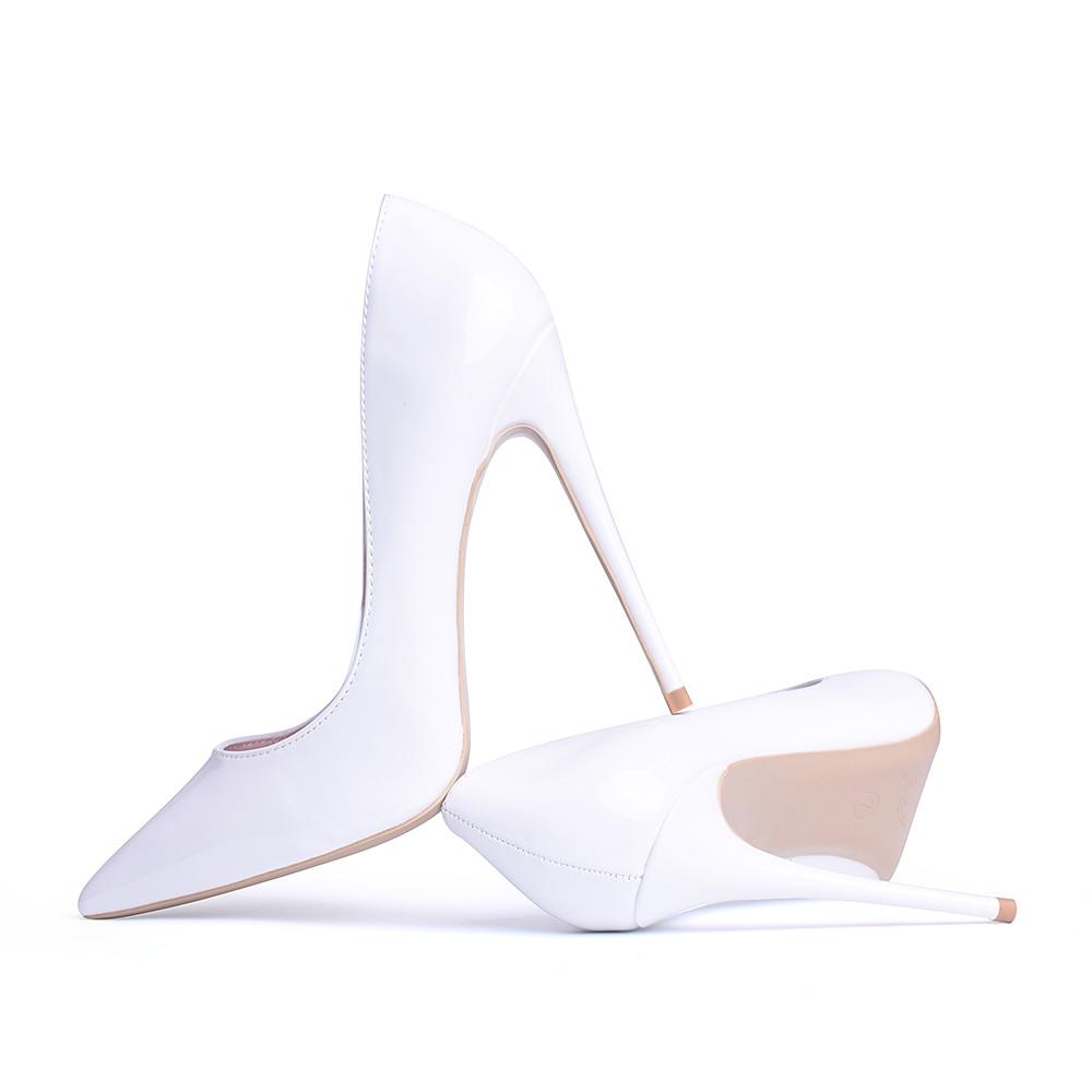 W&W Mode | Klassische Weiße High Heels Pumps