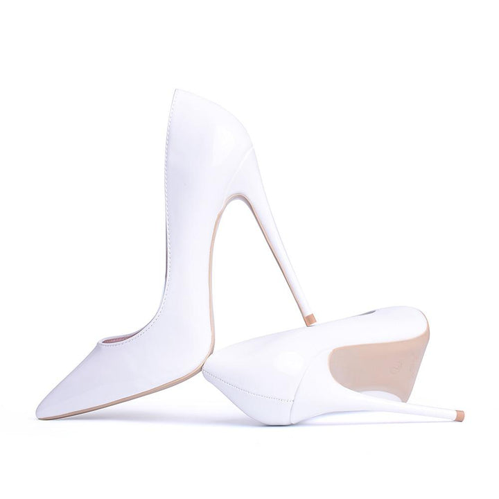 W&W Mode | Klassische Weiße High Heels Pumps