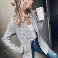 WW Strick-Cardigan mit Schalkragen