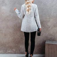 WW Strick-Cardigan mit Schalkragen