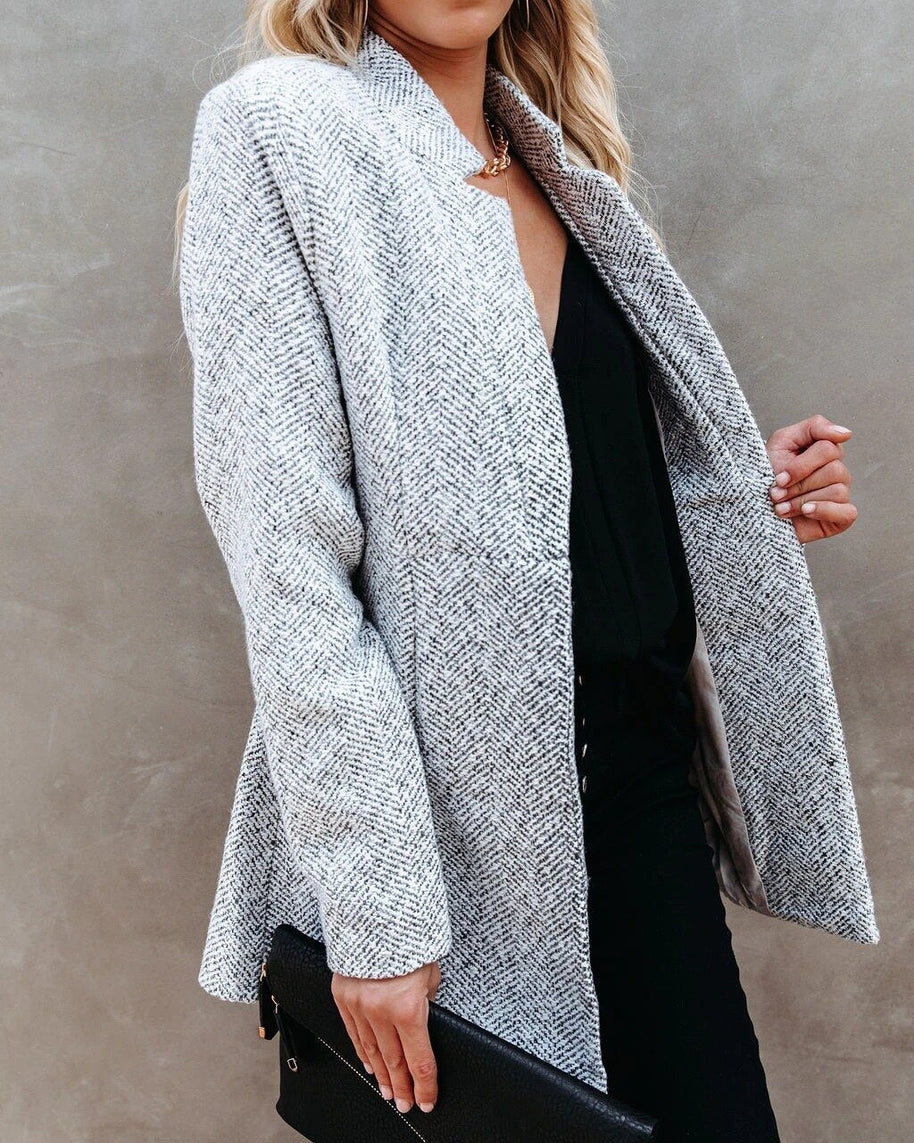 WW Strick-Cardigan mit Schalkragen