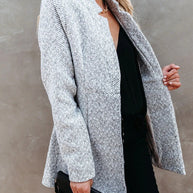 WW Strick-Cardigan mit Schalkragen
