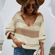 WW – Pullover mit Farbblock
