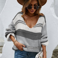 WW – Pullover mit Farbblock