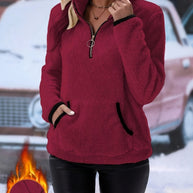 WW | Farbiges Halb-Reißverschluss Sweatshirt