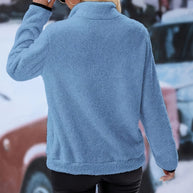 WW | Farbiges Halb-Reißverschluss Sweatshirt