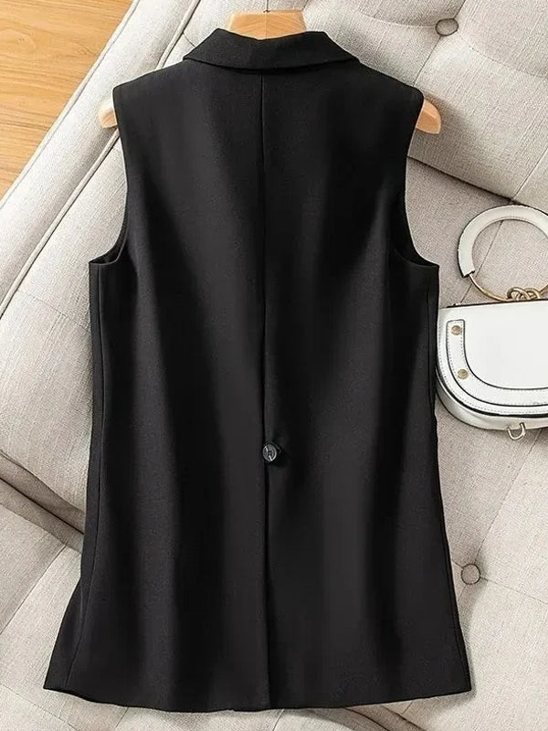 WW | Damen Weste Jacke Ärmellose Blazer