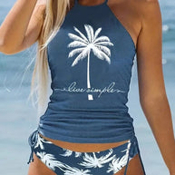 WW | Damen Badeanzug Sommer Strand Kokos Bikini Set