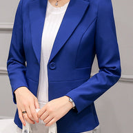 WW | Schwarzer Blazer für Damen Bürojacke Anzug Taschen Jacken