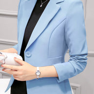 WW | Schwarzer Blazer für Damen Bürojacke Anzug Taschen Jacken