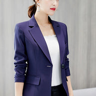 WW | Schwarzer Blazer für Damen Bürojacke Anzug Taschen Jacken