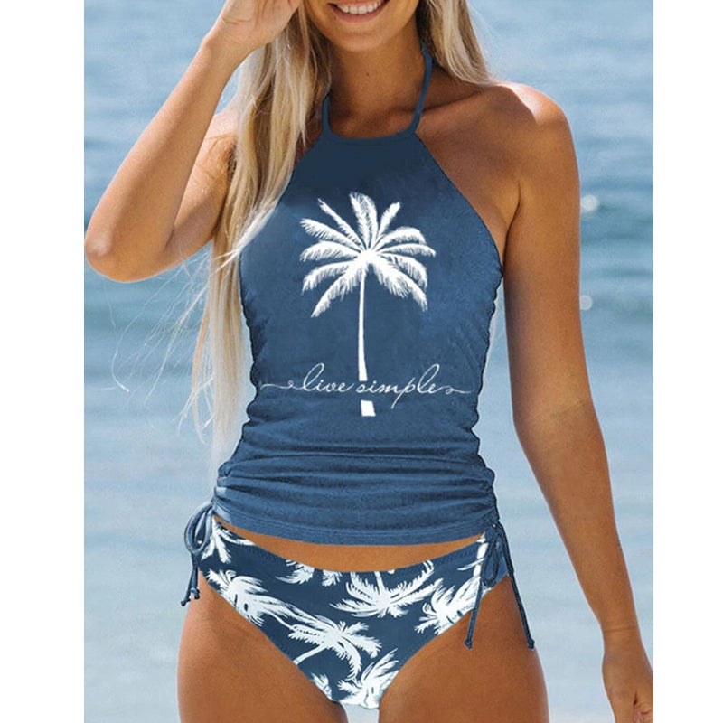 WW | Damen Badeanzug Sommer Strand Kokos Bikini Set