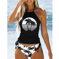 WW | Damen Badeanzug Sommer Strand Kokos Bikini Set