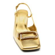 WW | Elegante Damen Sling Back Schuhe Moderne Büro High Heels