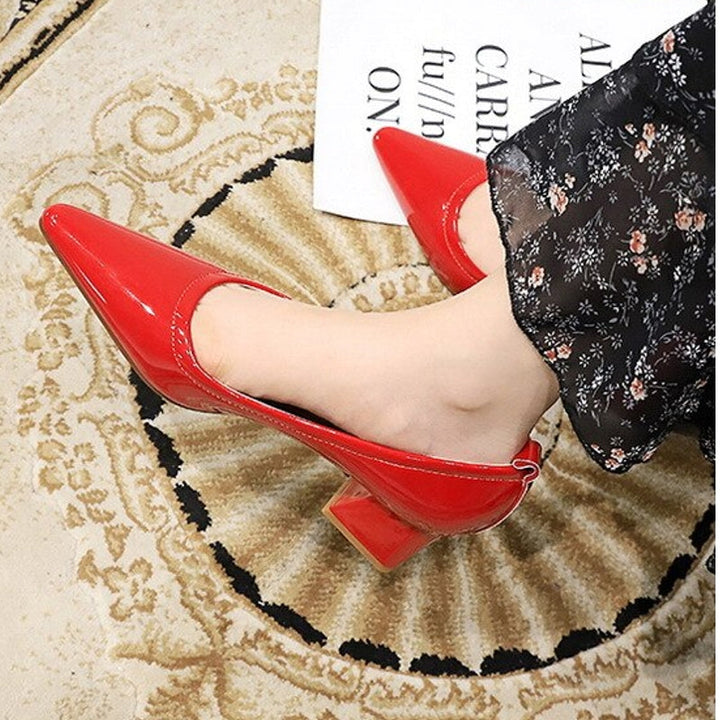 W&W Mode | Damen High Heels Spitz Professionelle OL Damen Schuhe 4.5cm