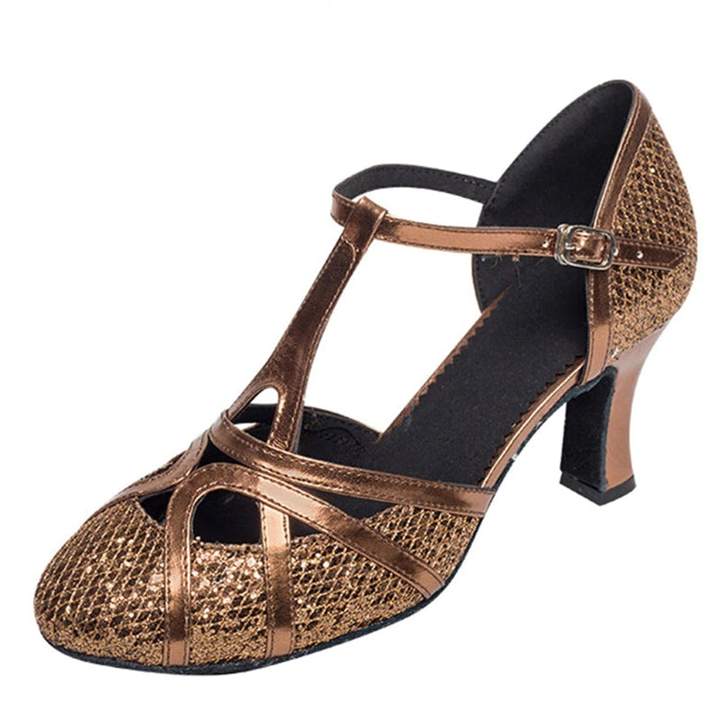 W&W Mode | Salsa Tanzschuhe Damen Latein Tanzschuhe 7cm