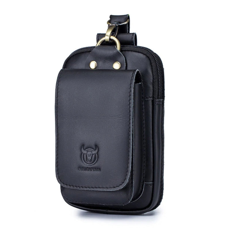 WW | Hochwertige Leder 7 Zoll Telefon Geschenk Gürtel Tasche