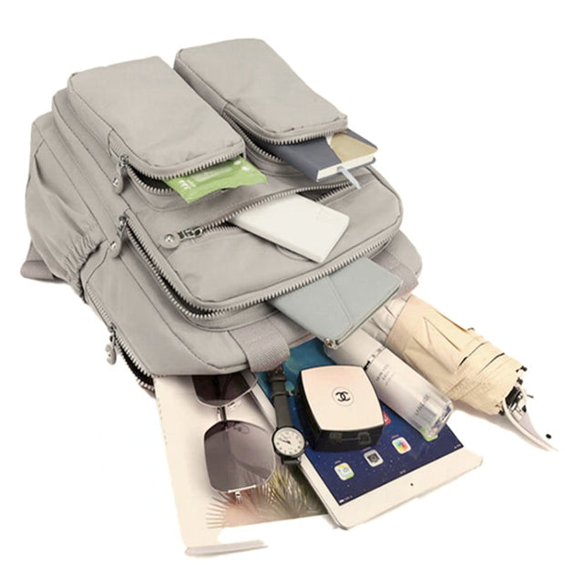 WW | Mode Frau wasserdichter Nylon leichter Rucksack