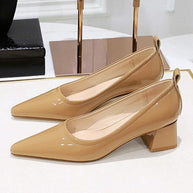 WW | Damen High Heels Spitz Professionelle OL Damen Schuhe 4.5cm