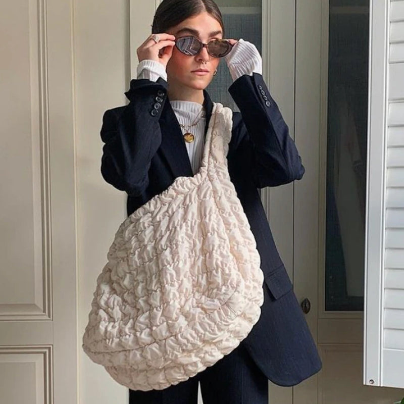 W&W Mode | Große Kapazität Tasche Damenmuster Wolke Handtasche