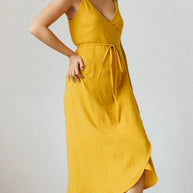 WW | Stylisches V-Ausschnitt ärmelloses Kleid für Frauen