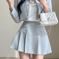 WW | Slim Frauen Hohe Taille Mini Röcke Sets