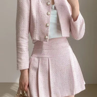 WW | Slim Frauen Hohe Taille Mini Röcke Sets