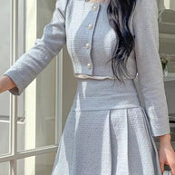 WW | Slim Frauen Hohe Taille Mini Röcke Sets