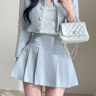 WW | Slim Frauen Hohe Taille Mini Röcke Sets