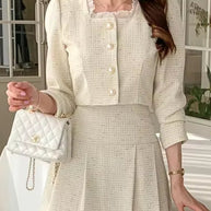 WW | Slim Frauen Hohe Taille Mini Röcke Sets