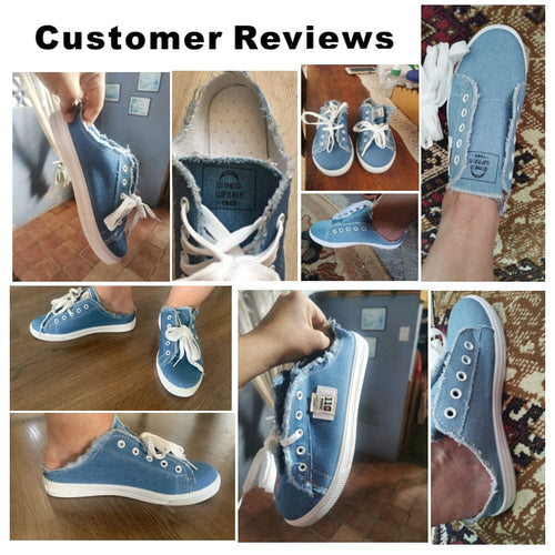 WW | Damen Stoffschuhe Flachsohle Stiefel