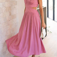 Midikleid mit Ausschnitt