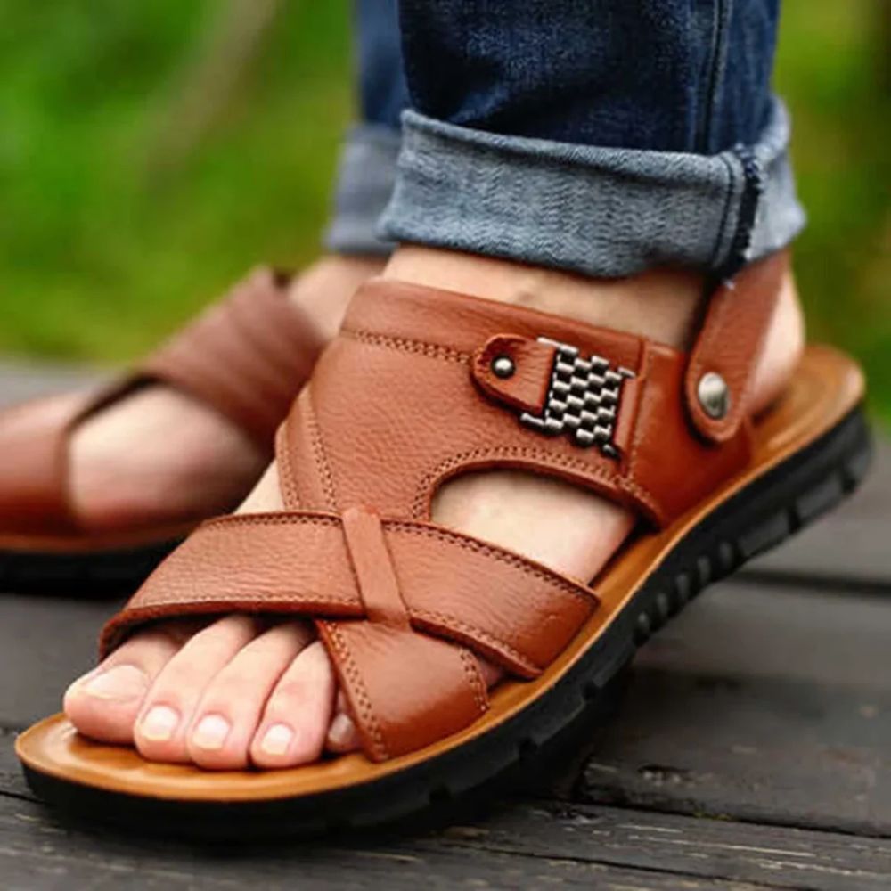 WW | Bequeme Leder Sandalen Für Den Sommer Mit Unterstützung