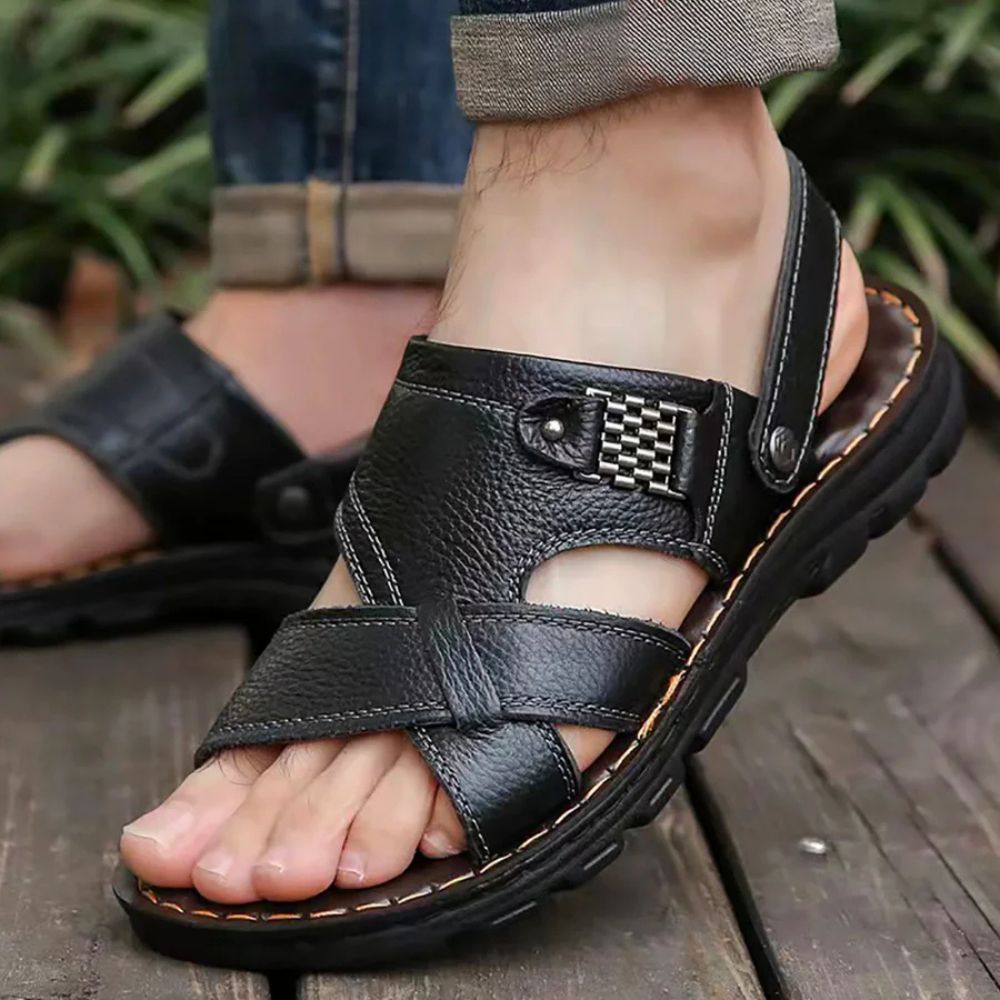 WW | Bequeme Leder Sandalen Für Den Sommer Mit Unterstützung