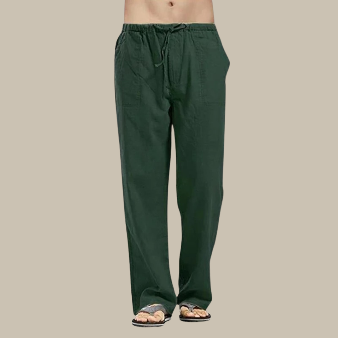 W&W Mode | Bequeme Leinen Strandhose Für Herren