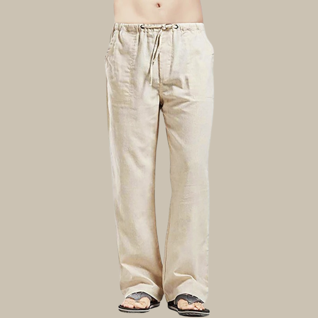 W&W Mode | Bequeme Leinen Strandhose Für Herren