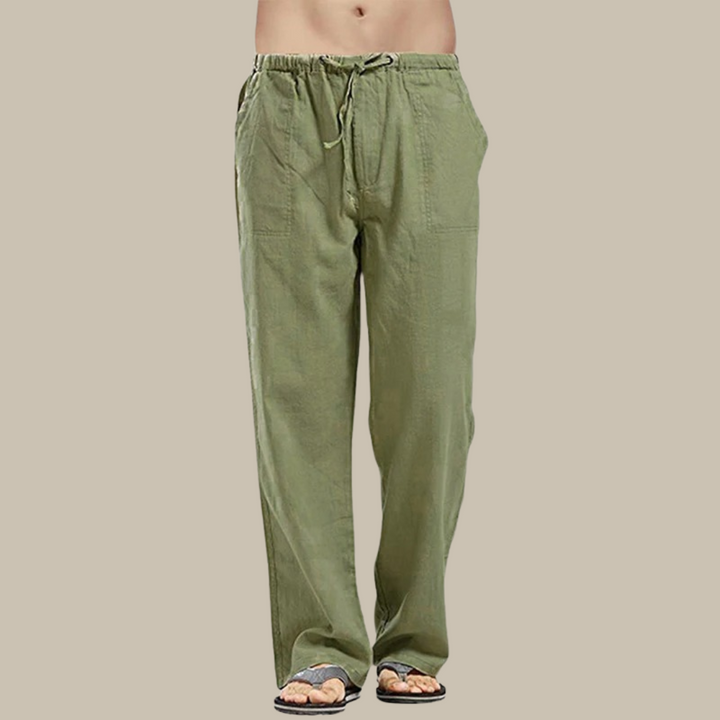 W&W Mode | Bequeme Leinen Strandhose Für Herren