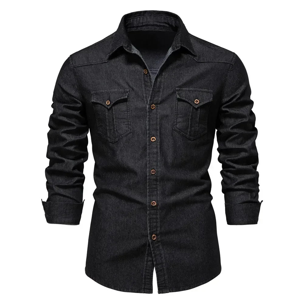 W&W Mode | Baumwoll Denim Hemd