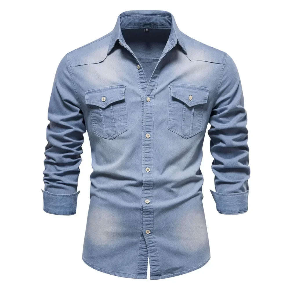 W&W Mode | Baumwoll Denim Hemd