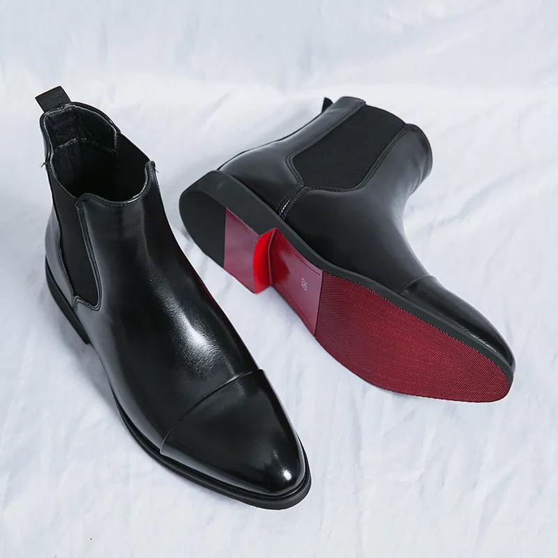 WW | Echtes Leder Chelsea Stiefel