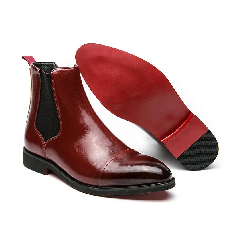 WW | Echtes Leder Chelsea Stiefel