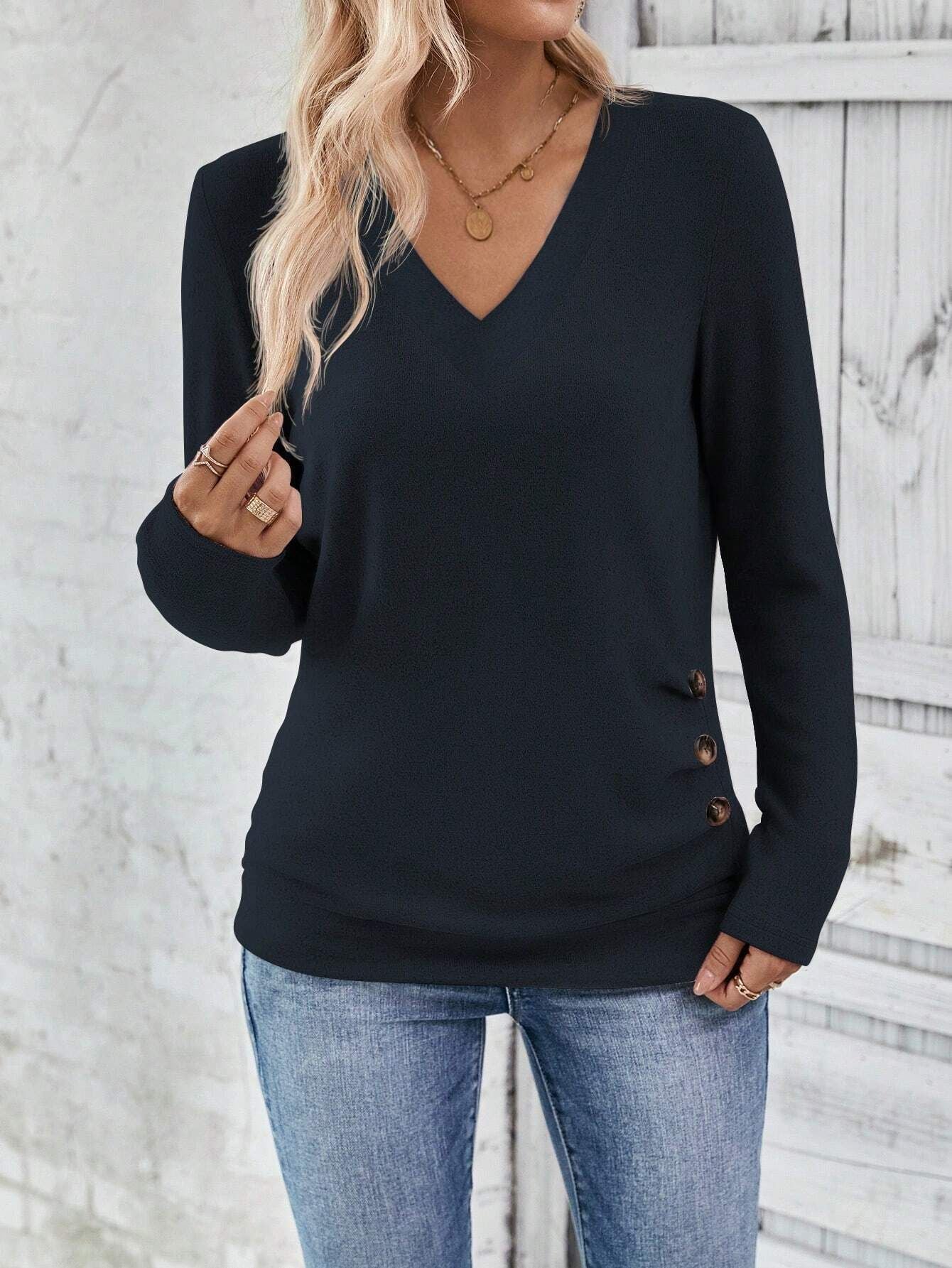 WW | V-Ausschnitt Pullover