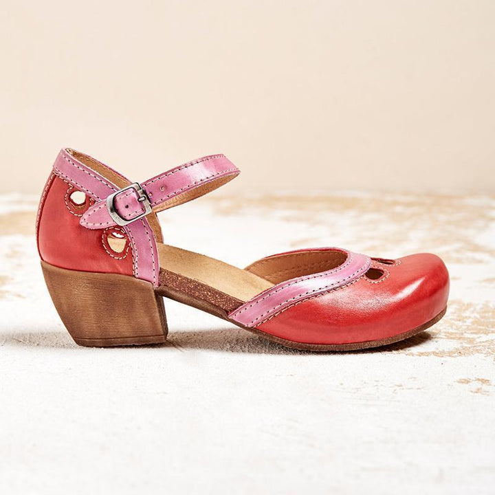 W&W Mode | Bequeme Niedrig Heel Sandalen