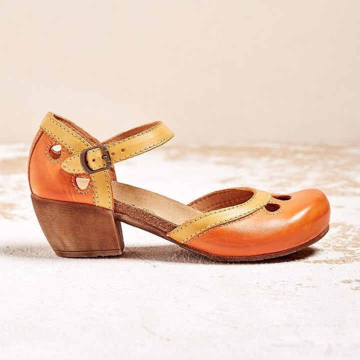 W&W Mode | Bequeme Niedrig Heel Sandalen