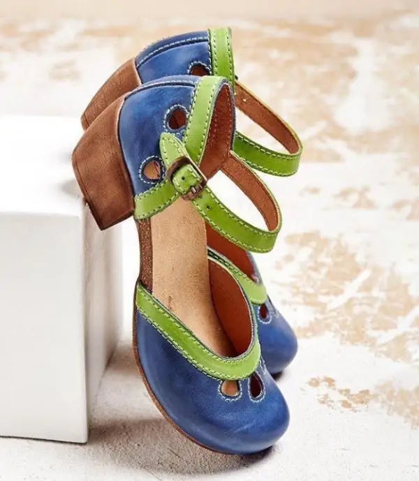 W&W Mode | Bequeme Niedrig Heel Sandalen
