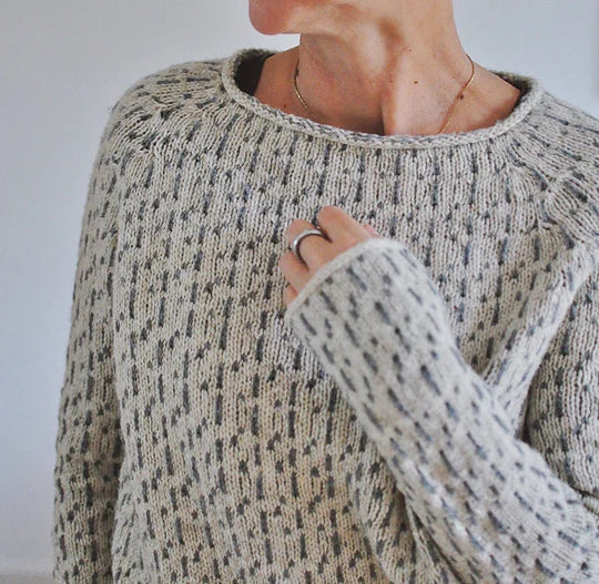 W&W Mode | Smart Grauer Pullover Mit Rundhalsausschnitt