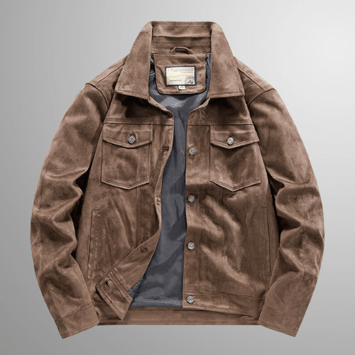 W&W Mode | Jack Herren Wildlederjacke Warme & Stilvolle Oberbekleidung Perfekt Für Den Herbst