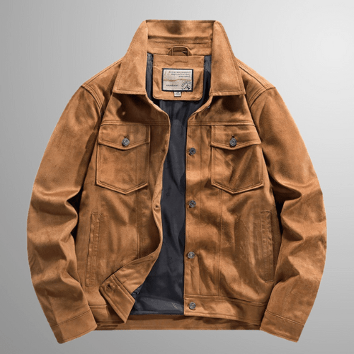 W&W Mode | Jack Herren Wildlederjacke Warme & Stilvolle Oberbekleidung Perfekt Für Den Herbst