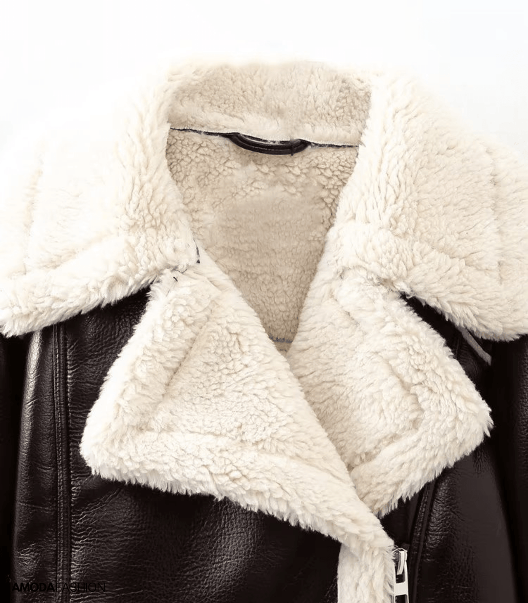 Top Leder-Teddyjacke